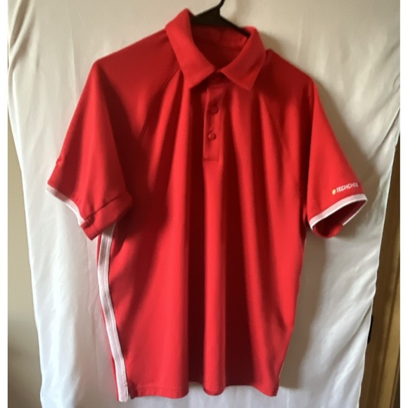 Under Armour Other - Under Armour HeatGear Polo Shirt Red Short Sleeve Men's Size L